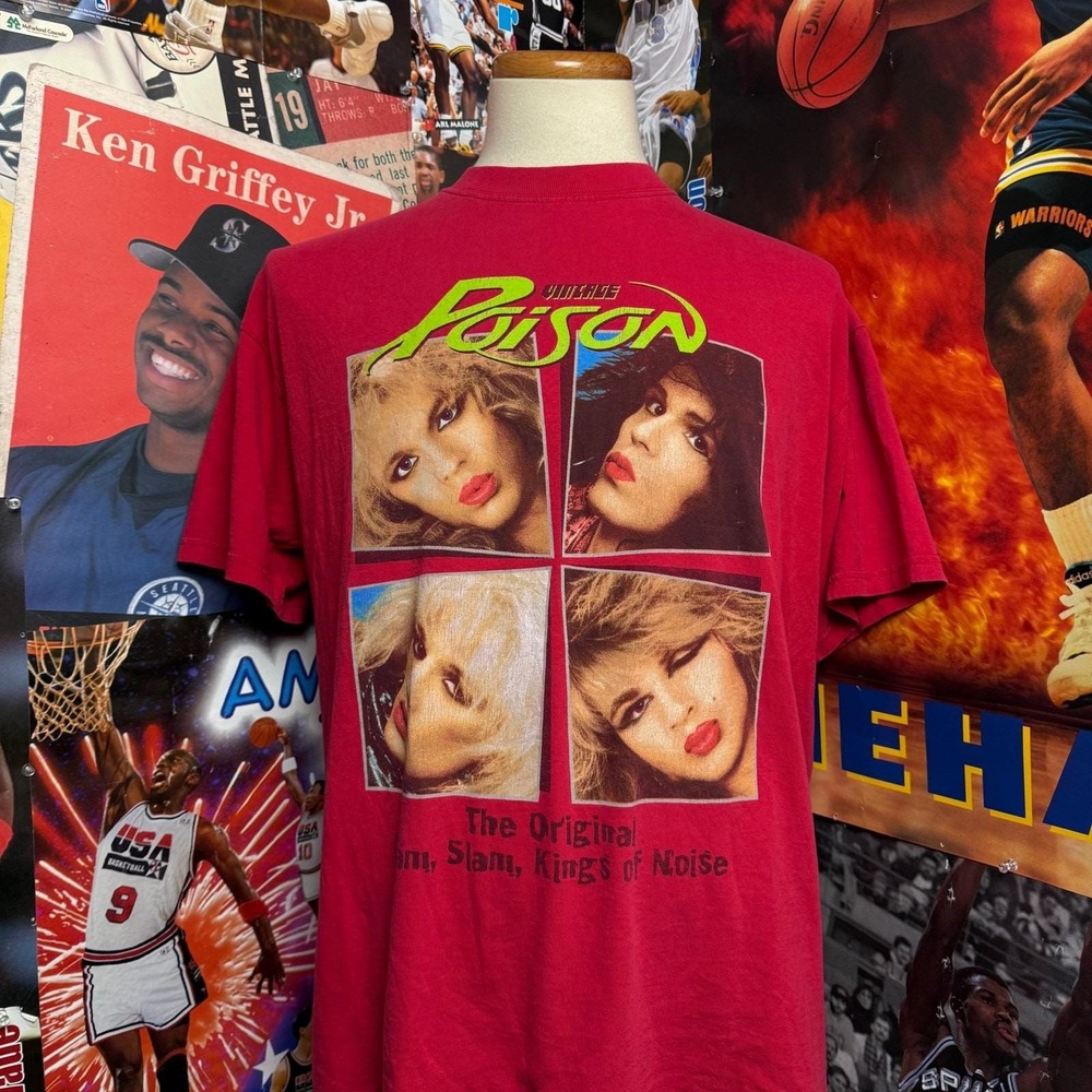 Vintage Poison Punk Rock Hair Metals Finest Punk Rock Tour Tee Sz 2XL